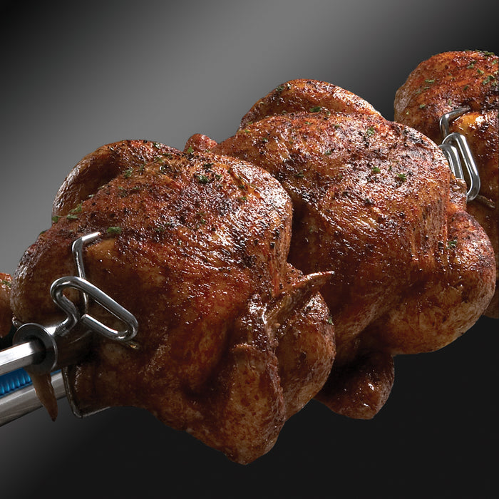 Gril à gaz naturel BaronMC 490 PRO noir de Broil King avec brûleur latéral et brûleur arrière de rôtisserie - 875247