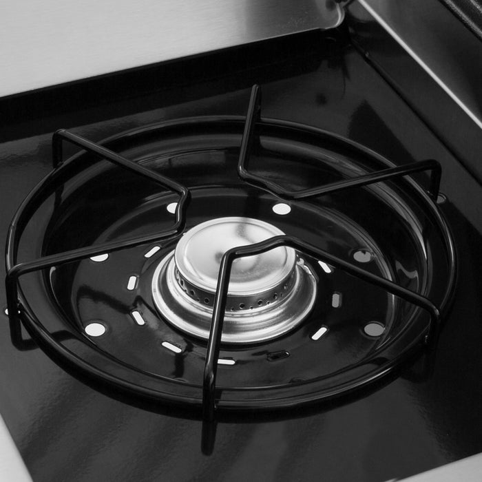 Gril à gaz propane SignetMC 390 en acier inoxydable de Broil King avec brûleur latéral et brûleur arrière de rôtisserie - 946884