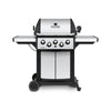 Gril à gaz propane SignetMC 390 en acier inoxydable de Broil King avec brûleur latéral et brûleur arrière de rôtisserie - 946884