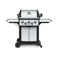 Gril à gaz propane SignetMC 390 en acier inoxydable de Broil King avec brûleur latéral et brûleur arrière de rôtisserie - 946884