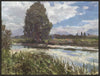 Œuvre d’art encadrée « Summer River » sur toile - 31 po x 41 po