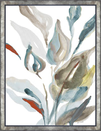  Œuvre d’art encadrée au fini lin « Colorful Leaves » - 27 po x 35 po