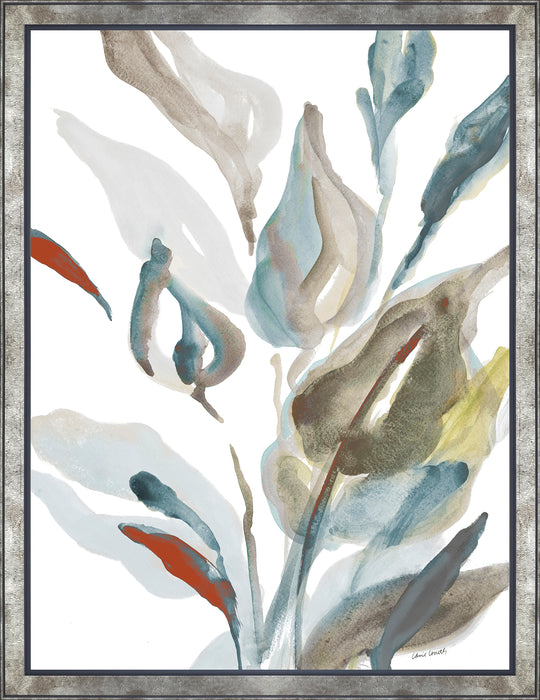 Œuvre d’art encadrée au fini lin « Colorful Leaves » - 27 po x 35 po