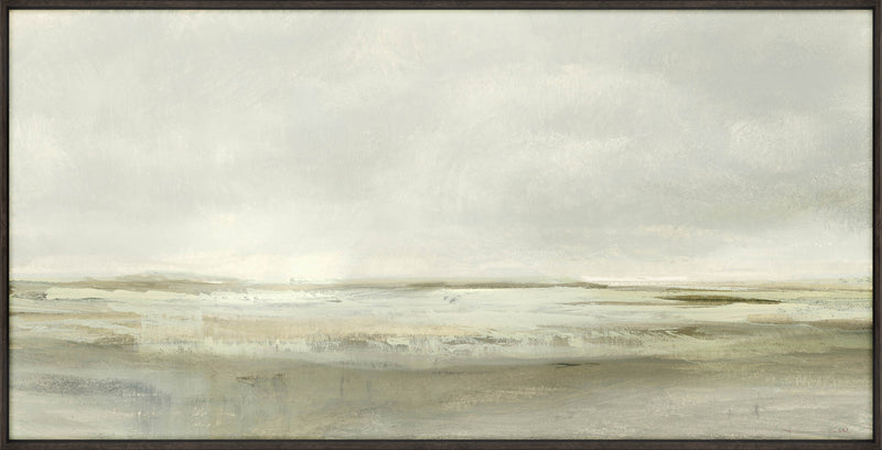 Œuvre d’art tactile en acrylique encadrée « At the Beach » - 25 po x 49 po