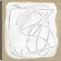  Œuvre d’art murale « Beige Abstract » sur toile - 21 po x 21 po
