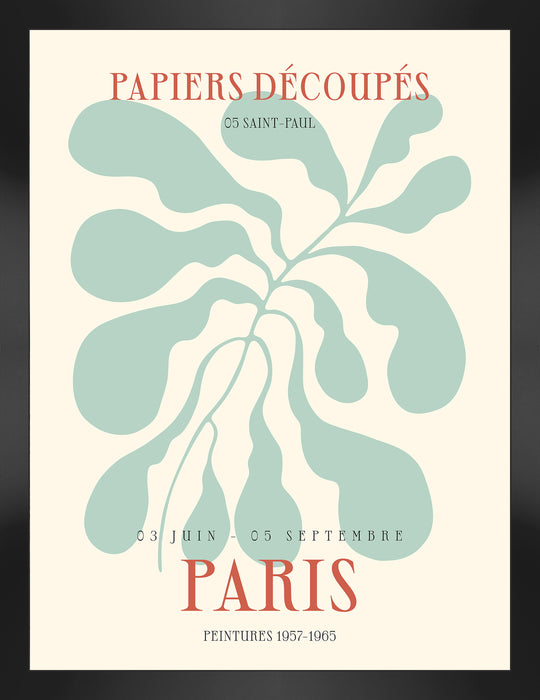 Œuvre d’art encadrée au fini lin « Paris » - 27 po x 35 po