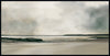 Peinture acrylique encadrée « Grey Landscape » - 25 po x 49 po