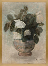 Œuvre d’art murale en stuc encadrée « Brown Vase » - 22 po x 30 po
