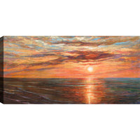 Œuvre d’art murale « Sunset » sur toile - 30 po x 60 po