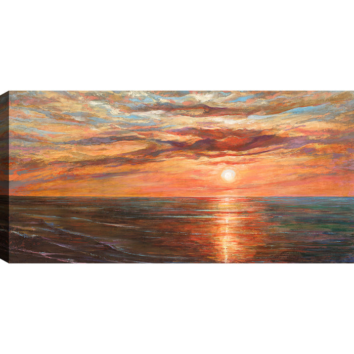Œuvre d’art murale « Sunset » sur toile - 30 po x 60 po