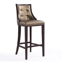 Tabouret bar Fifth Avenue de Manhattan Comfort de 45 po en hêtre - bronze et noyer