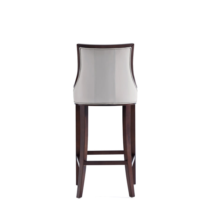 Tabouret bar Fifth Avenue de Manhattan Comfort en similicuir - gris clair