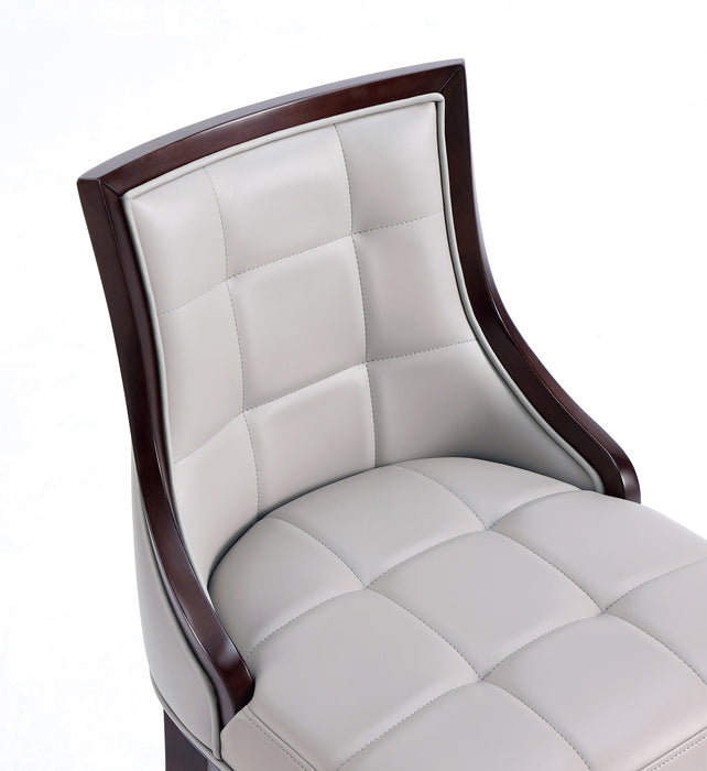 Tabouret bar Fifth Avenue de Manhattan Comfort en similicuir - gris clair