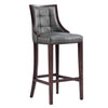 Tabouret bar Fifth Avenue de Manhattan Comfort en similicuir - gris galet