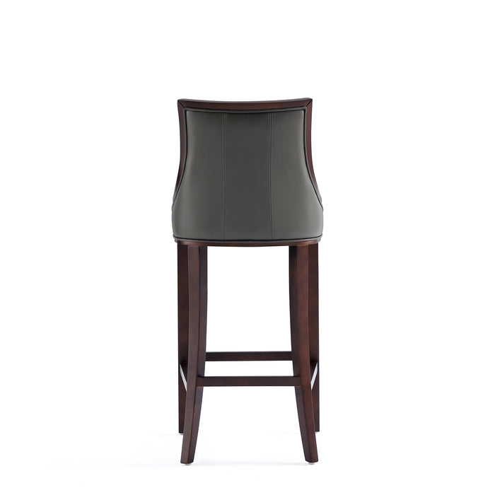 Tabouret bar Fifth Avenue de Manhattan Comfort en similicuir - gris galet