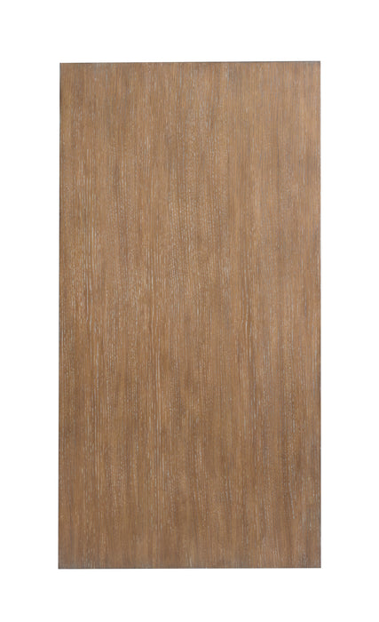 Table à café Buckley de 54 po avec roulettes - brun épicé
