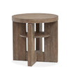 Table de bout Bukley de 24 po avec rangement - brun épicé