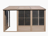 Gazebo Penguin Florence - Solarium mural 10x12 Toit d'acier