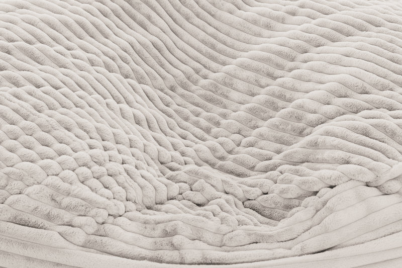 Fauteuil poire Bala de Sealy en velours côtelé avec mousse à haute densité - taupe