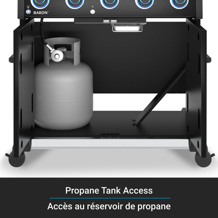 Broil King Baron 520 Pro Shadow 5-bruleurs 45 000 BTU Barbecue a gaz propane - 675114