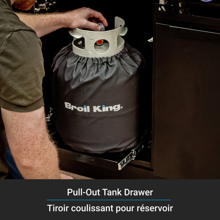 Broil King Baron 520i Shadow 4-bruleurs 45 000 BTU Barbecue a gaz propane encastre - 876814