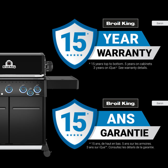 Broil King Baron 590 Pro Shadow 5-bruleurs 45 000 BTU Barbecue a gaz propane - 675144