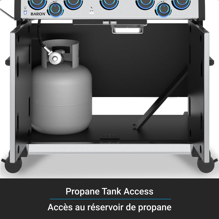 Broil King Baron S 590 Pro IR 5-bruleurs 45 000 BTU Barbecue a gaz propane - 678344