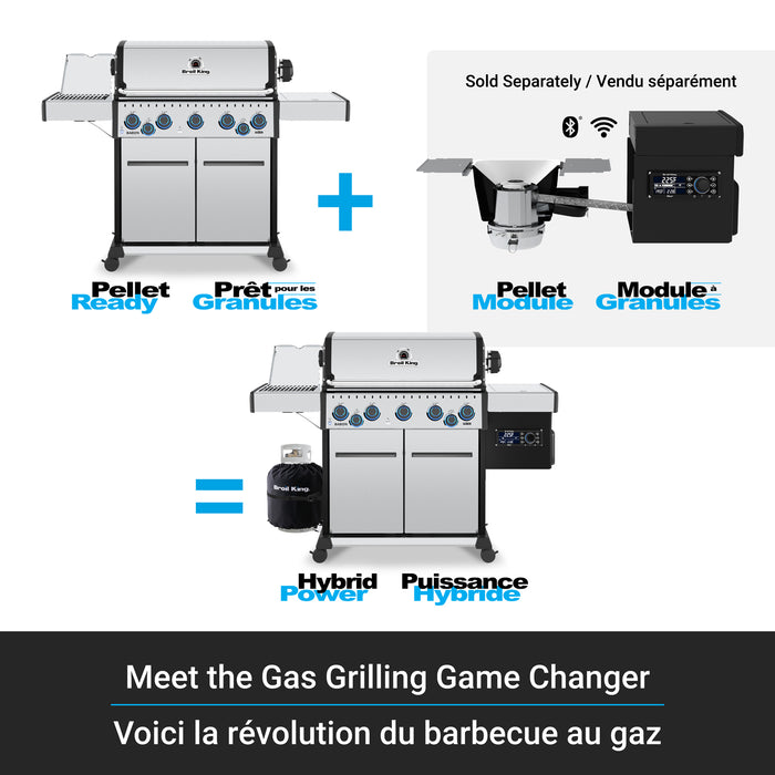 Broil King Baron S 590 Pro IR 5-bruleurs 45 000 BTU Barbecue a gaz naturel - 678347