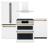 Ensemble de 4 électroménagers Café pour la cuisine - blanc mat 