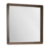 Miroir de commode de chambre à coucher Cami, à fixer au meuble ou à suspendre au mur - brun