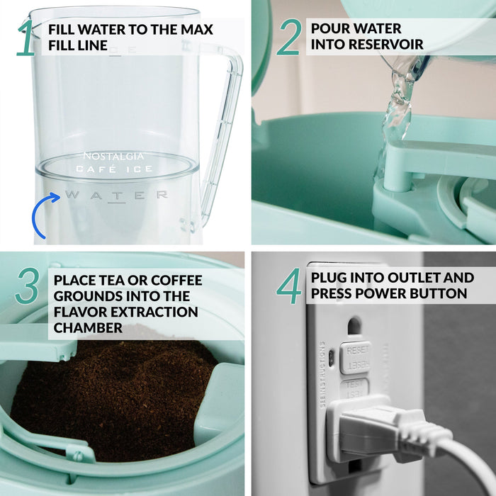 Machine à thé et à café glacés Café Ice de 3 pintes de Nostalgia - CIT3PLSAQ