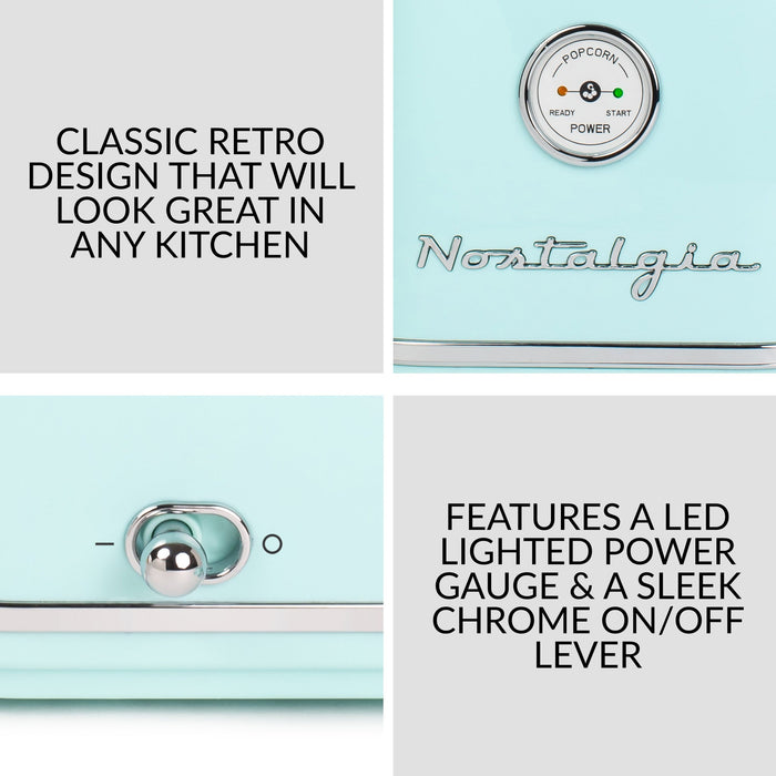 Machine à maïs soufflé à air chaud Classic Retro de 12 tasses de Nostalgia - CLHAP12AQ