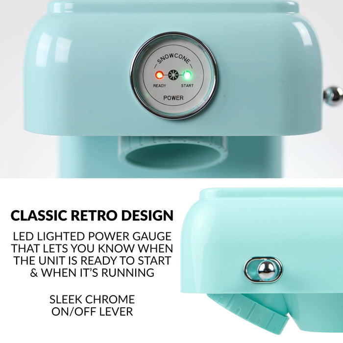 Machine à cônes à neige de comptoir Classic Retro de Nostalgia - CLSC1AQ 