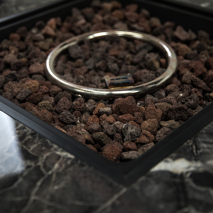 Foyer-table à gaz Deko Living pour l'extérieur