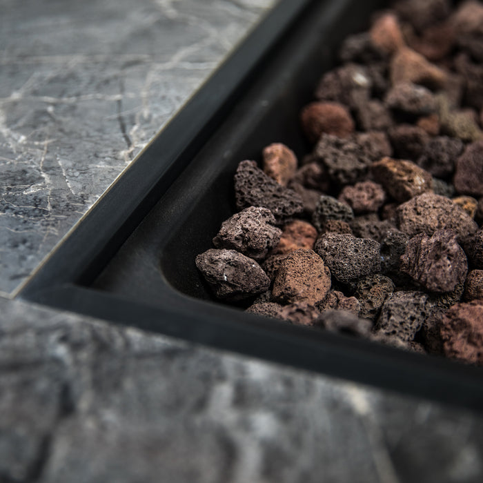 Foyer-table à gaz Deko Living pour l'extérieur