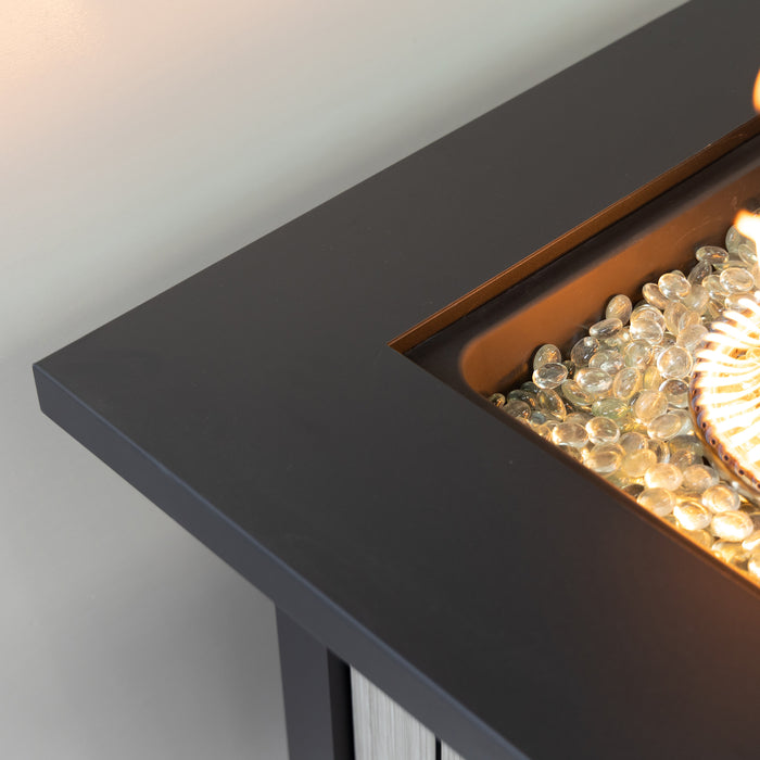 Foyer-table à gaz propane Deko Living pour l’extérieur avec bac à glaçons