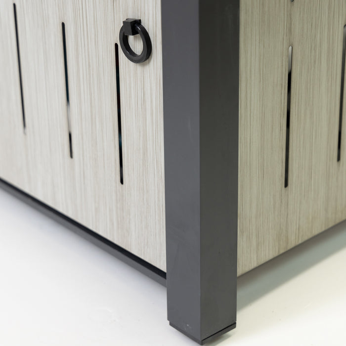 Foyer-table à gaz propane Deko Living pour l’extérieur avec bac à glaçons