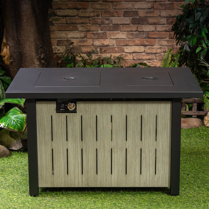 Foyer-table à gaz propane Deko Living pour l’extérieur avec bac à glaçons