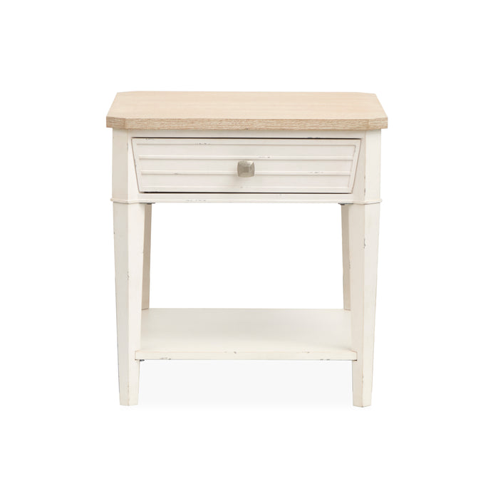 Table de bout Collins de 24 po avec rangement - bois de grève