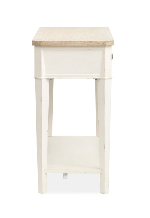 Table de salon Collins de 50 po avec rangement - bois de grève