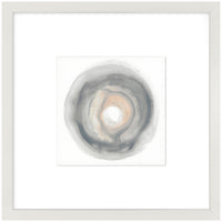 Œuvre d’art encadrée et surélevée sous verre « Sea Shell I » avec passe-partout - 24 po x 24 po