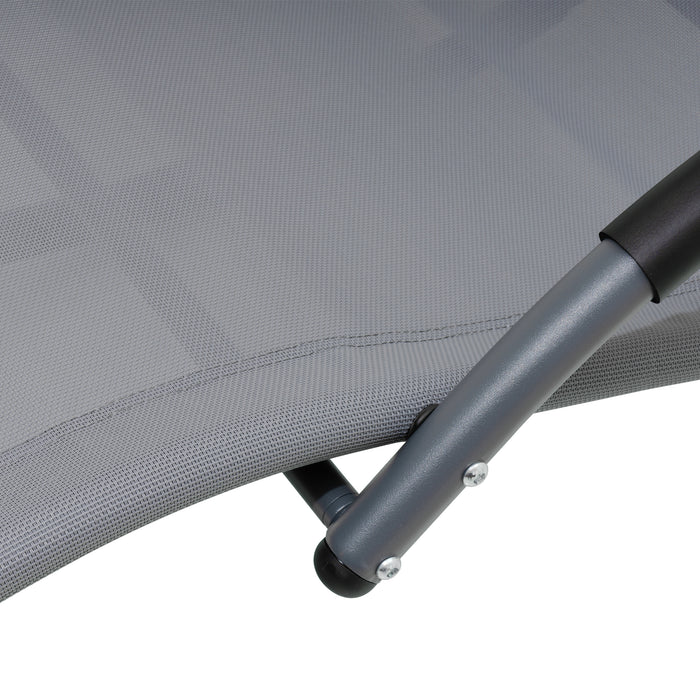 Chaise longue berçante Deko Living pour l'extérieur