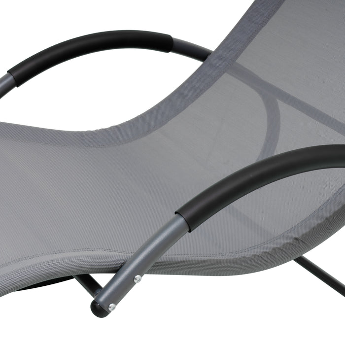 Chaise longue berçante Deko Living pour l'extérieur