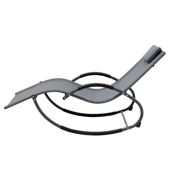 Chaise longue berçante Deko Living pour l'extérieur