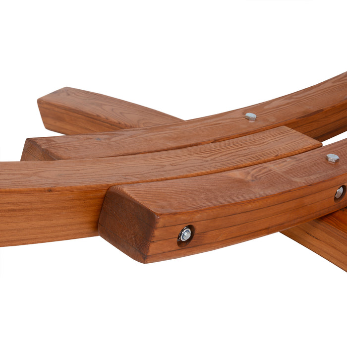 Hamac Deko Living avec base en cèdre - blanc