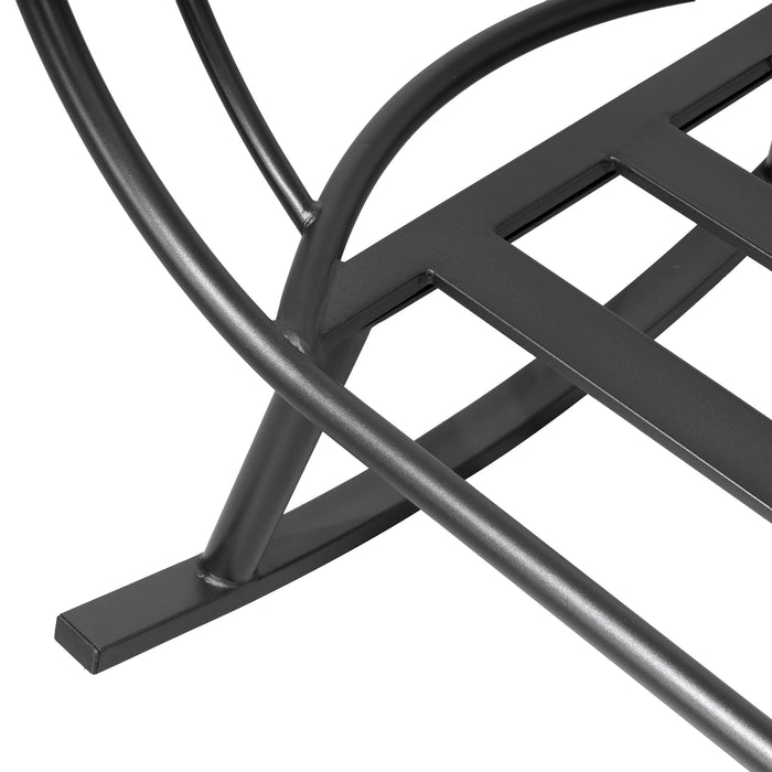 Fauteuil berçant en forme d'œuf Deko Living pour l’extérieur avec toit - noir