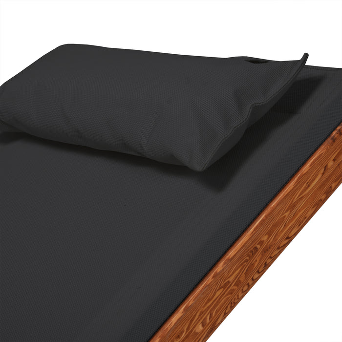 Chaise longue Deko Living pour l'extérieur - noire