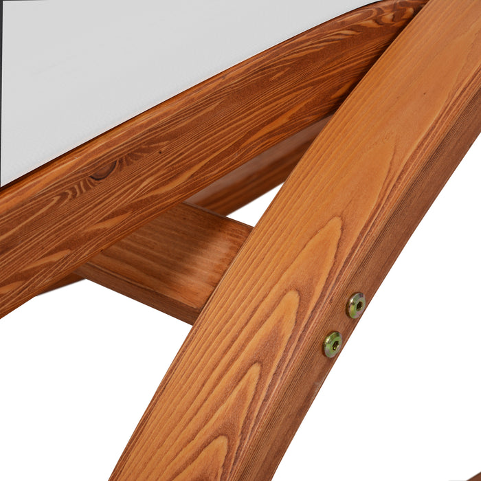 Chaise longue Deko Living pour l'extérieur - blanche