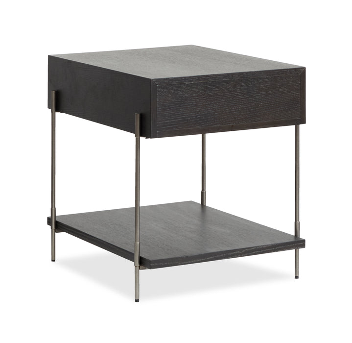 Table de bout Corrall de 20 po avec rangement - Briarsmoke foncé