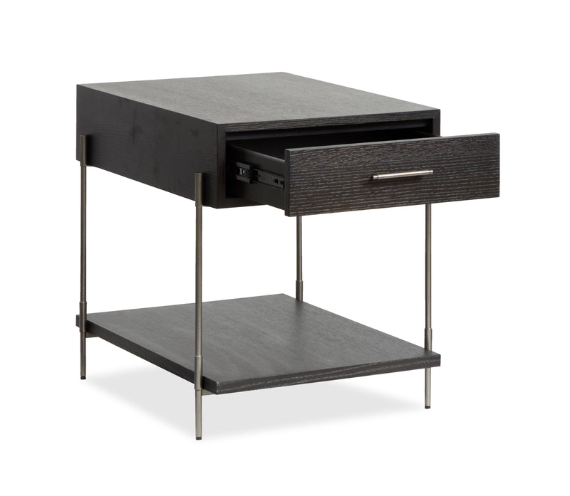 Table de bout Corrall de 20 po avec rangement - Briarsmoke foncé
